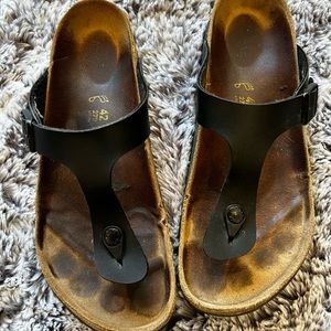 Birkenstock Gizeh Birko-Flo Black Size 42